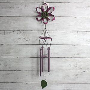 NEW Metal Wind Chime Noise Maker Garden Patio Outdoor Yard Decor Flower